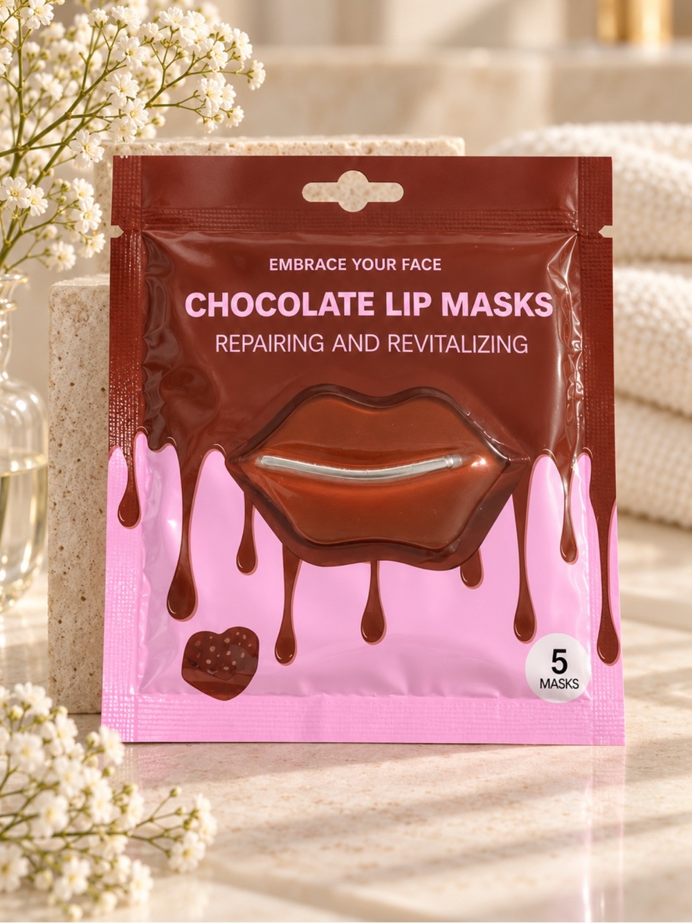 Chocolate Lip Masks — Repairing & Revitalizing (Pink)